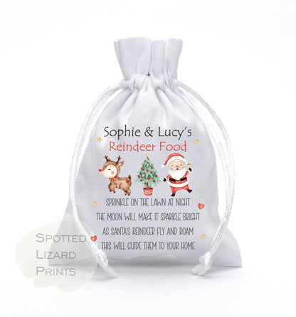 Personalised Christmas Reindeer food bag