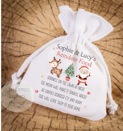 Personalised Reindeer Food Bag