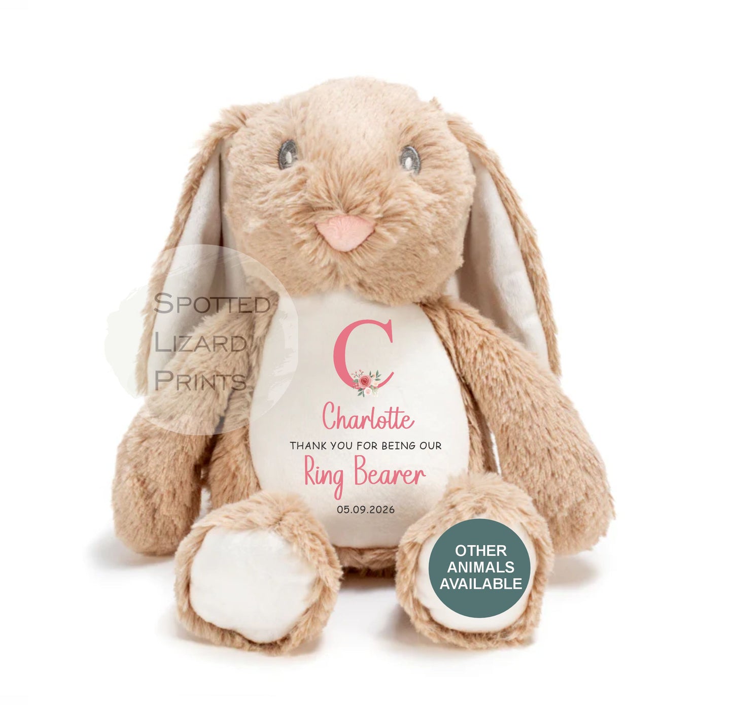 Personalised Flower girl teddy