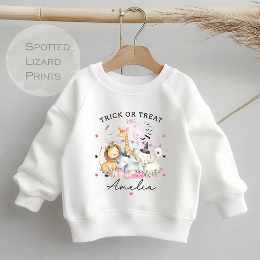 Personalised Halloween Baby Sweatshirt, Baby Halloween Costume Gift Personalised First Halloween Sleepsuit, Halloween vest Trick or Treat