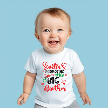 santa is promoting personalised childrens t-shirt