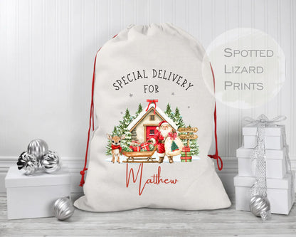 Personalised Christmas Santa Sack
