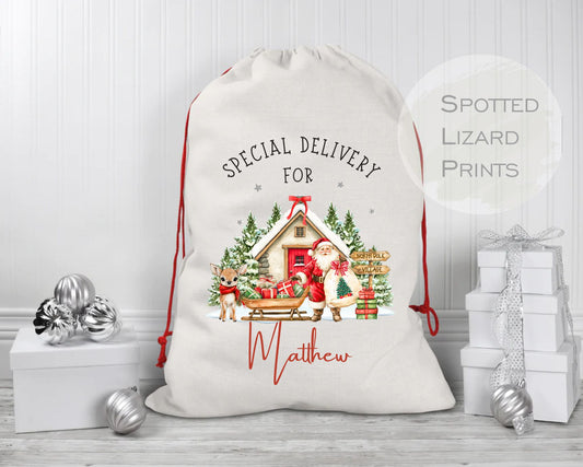 Personalised Christmas Santa Sack