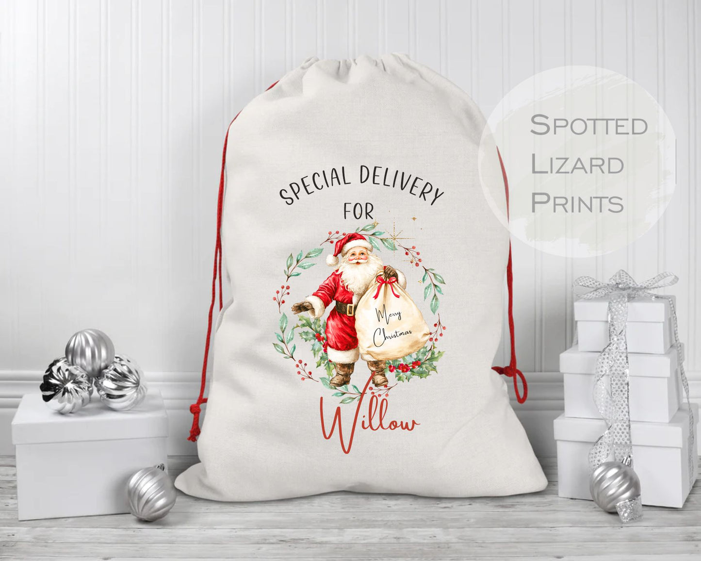Personalised Father Christmas Santa Sack