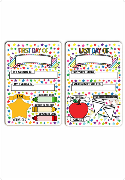 Personalised First Day of School Sign - School Journey Sign - First Day of Nursery - School Milestone Sign - First Day of Reception Gifts