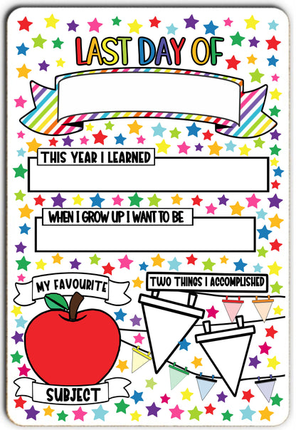 Personalised First Day of School Sign - School Journey Sign - First Day of Nursery - School Milestone Sign - First Day of Reception Gifts