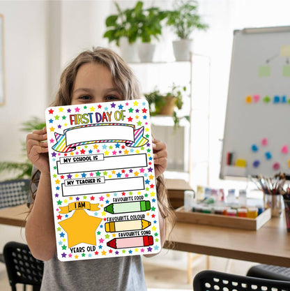 Personalised First Day of School Sign - School Journey Sign - First Day of Nursery - School Milestone Sign - First Day of Reception Gifts