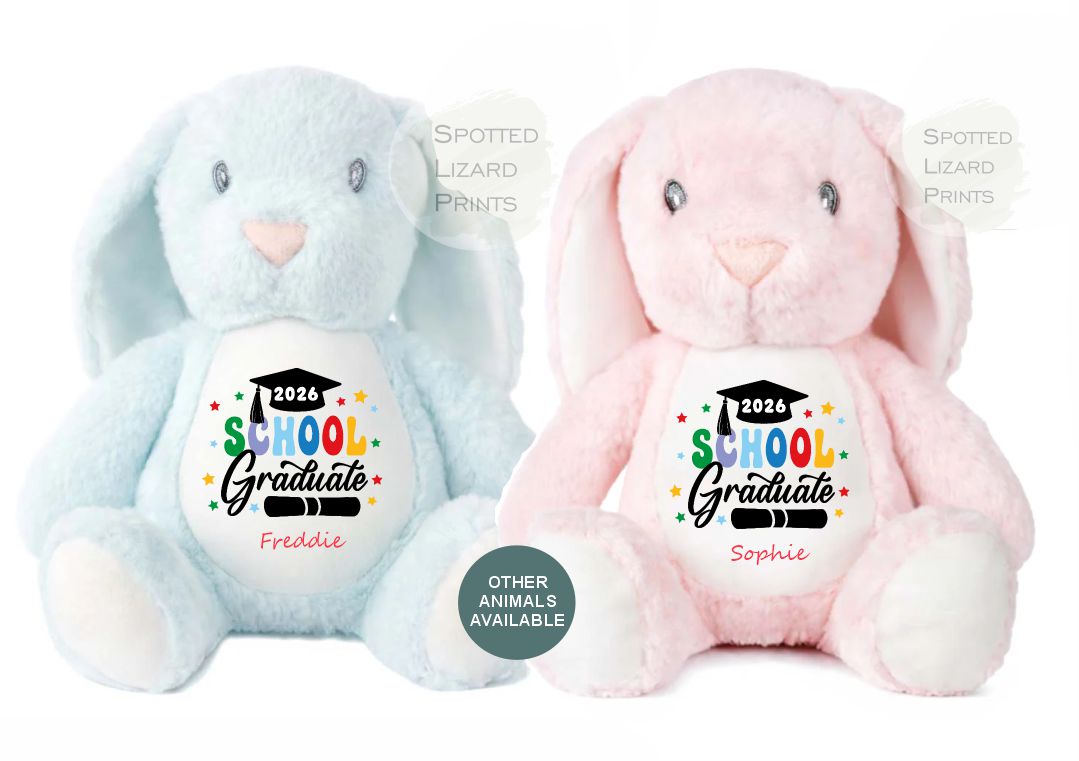 Personalised School graduate teddy