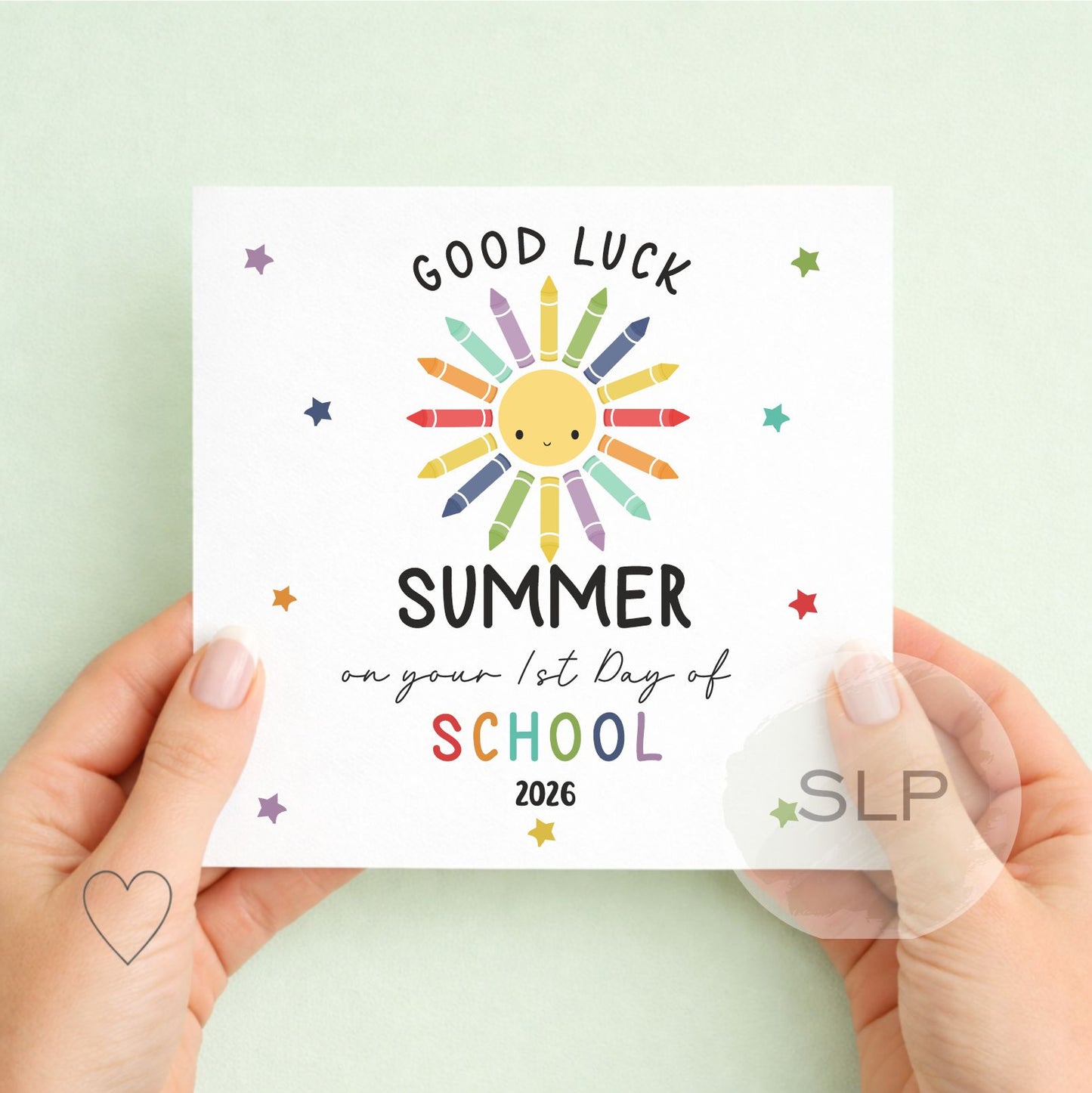 Personalised First Day of School Card | First Day at Nursery Card | Daughter / Son Back to School Card | Custom Name Keepsake