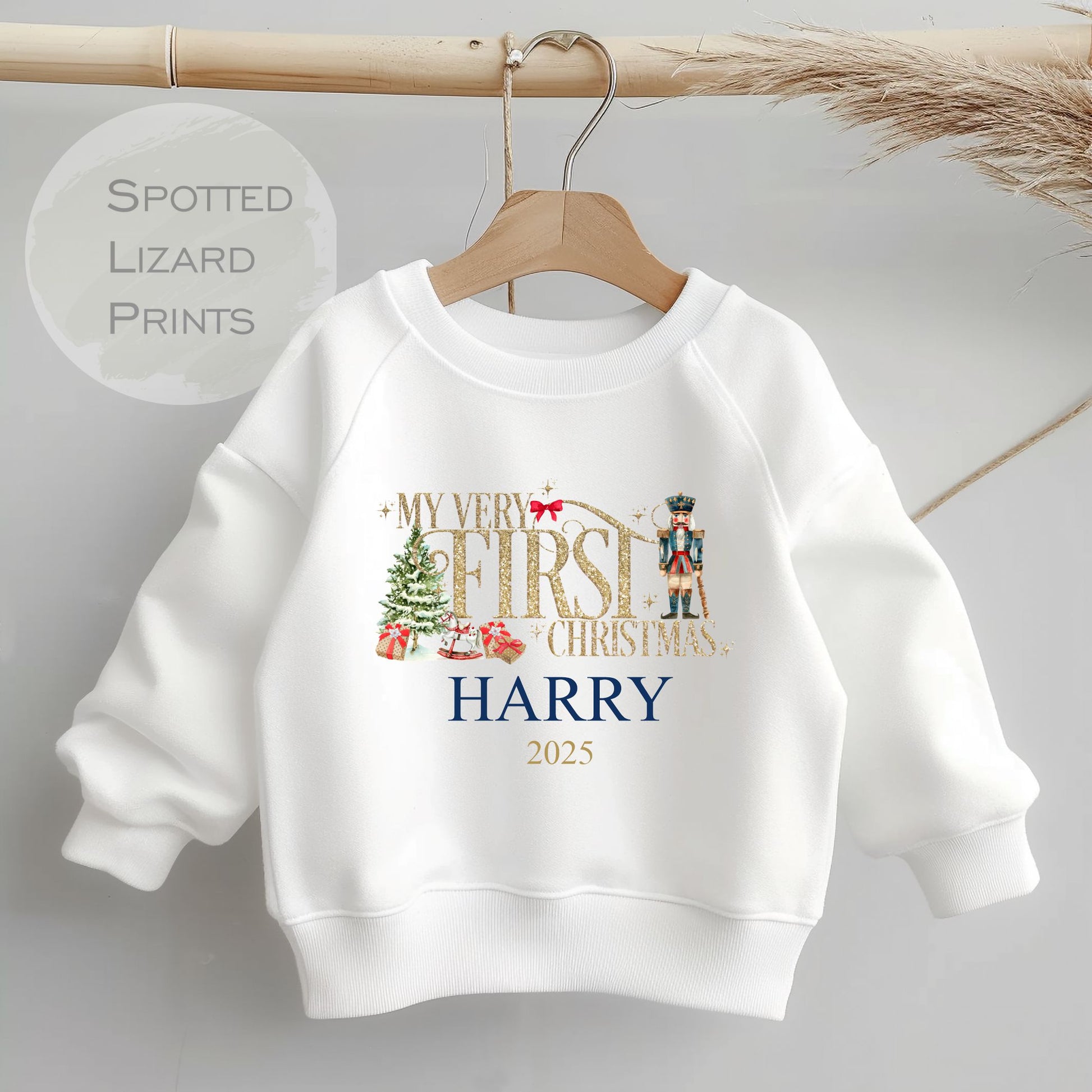 personalised My first Christmas sweatshirt