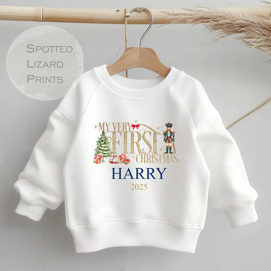 personalised My first Christmas sweatshirt