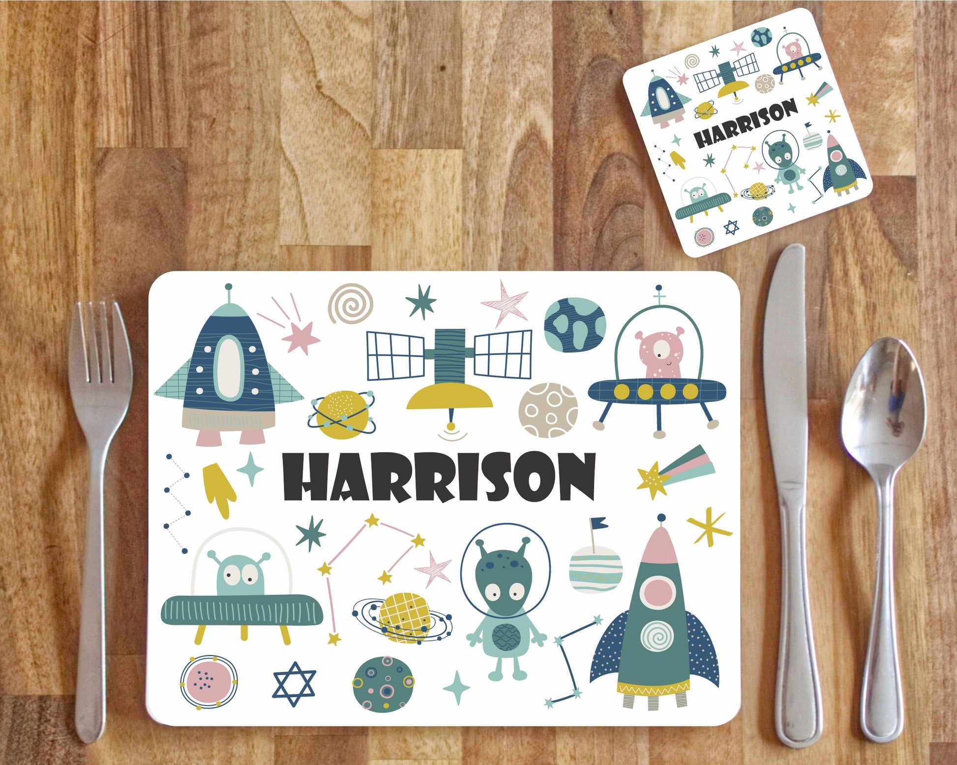 Alien Placemat and Coaster Set