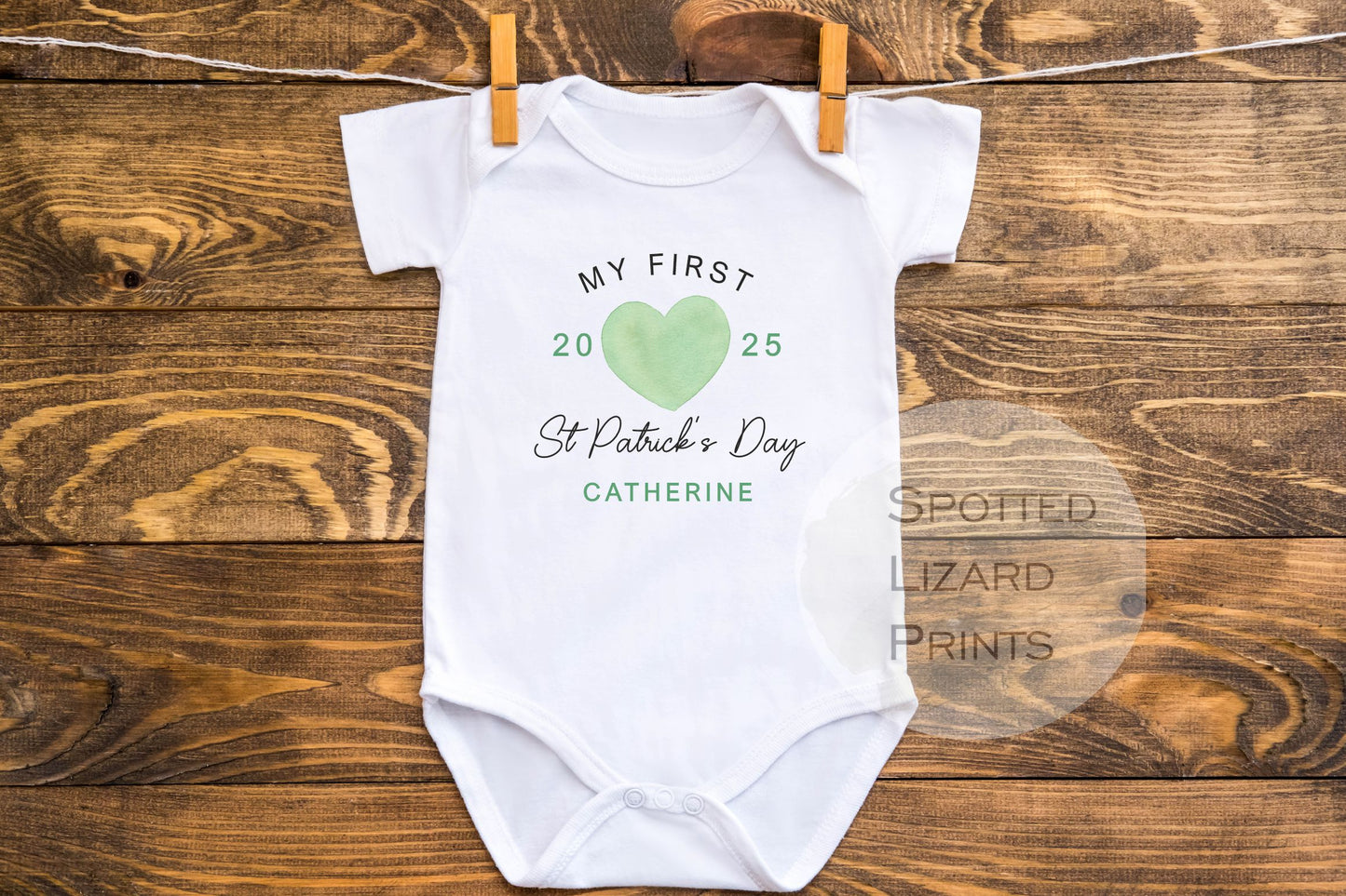 Saint patrick day baby vest