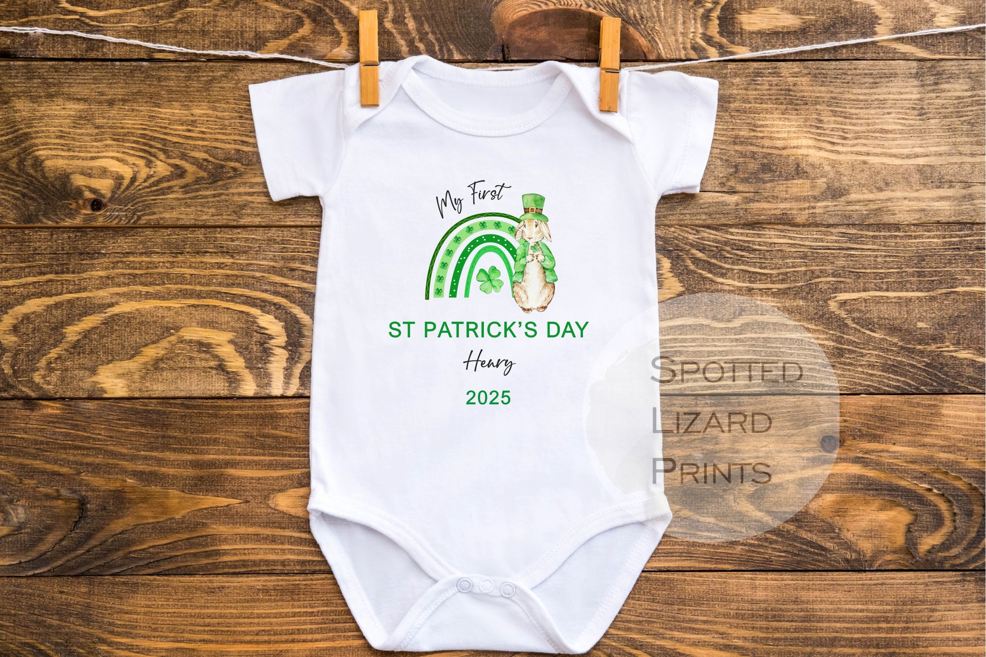 saint patrick day baby vest