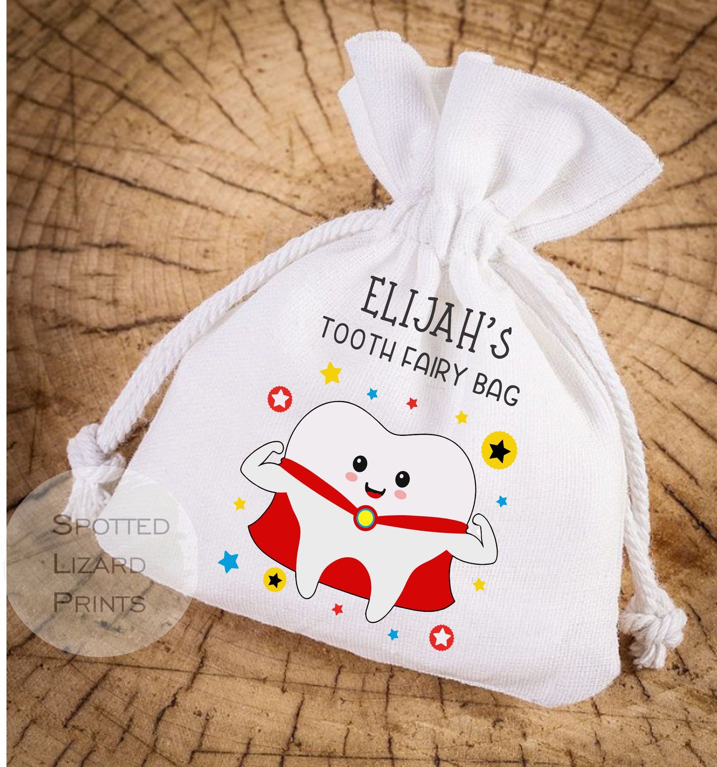 personalised tooth fairy bags