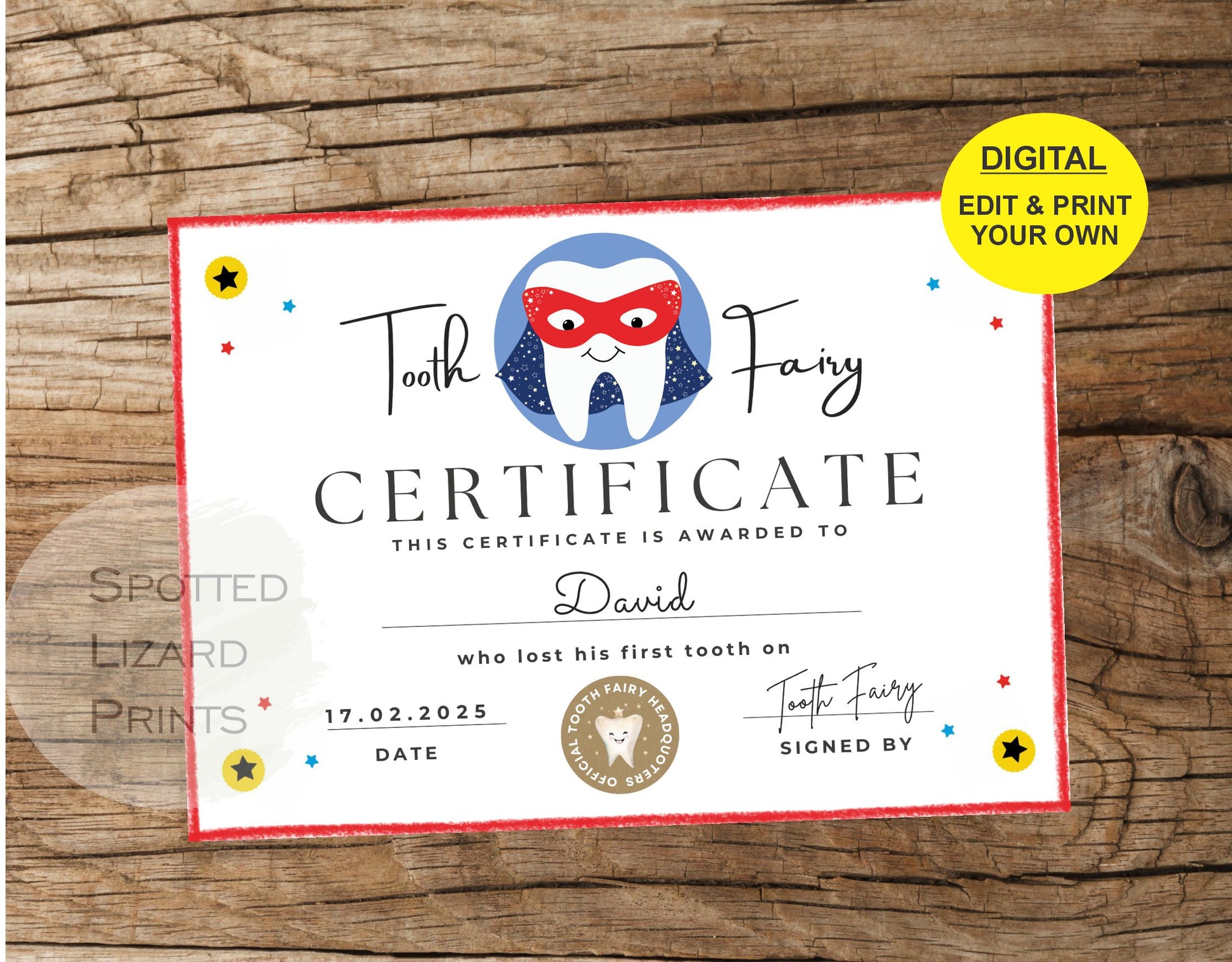 Tooth fairy certified