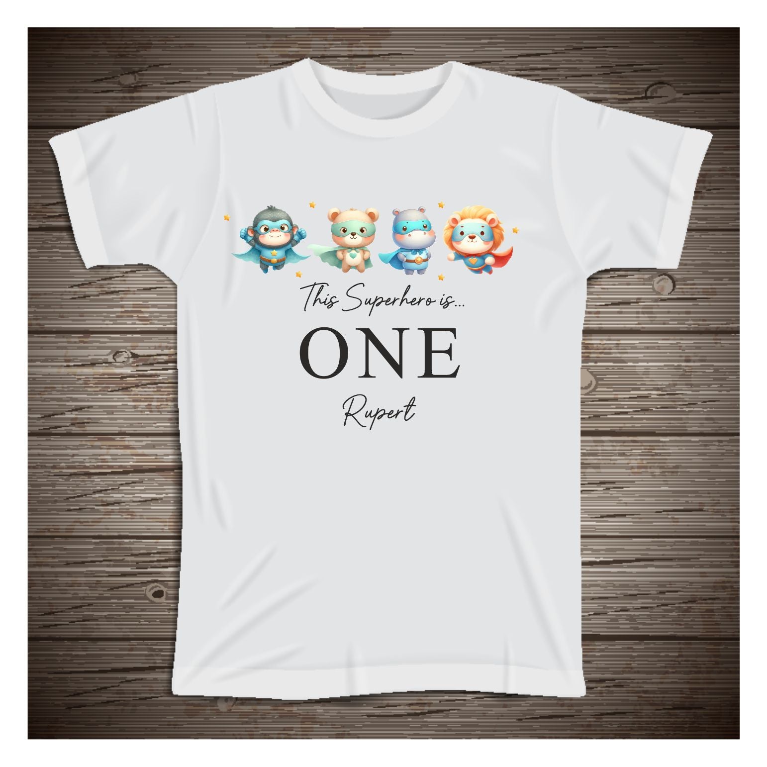 Kids T-Shirt personalised super hero