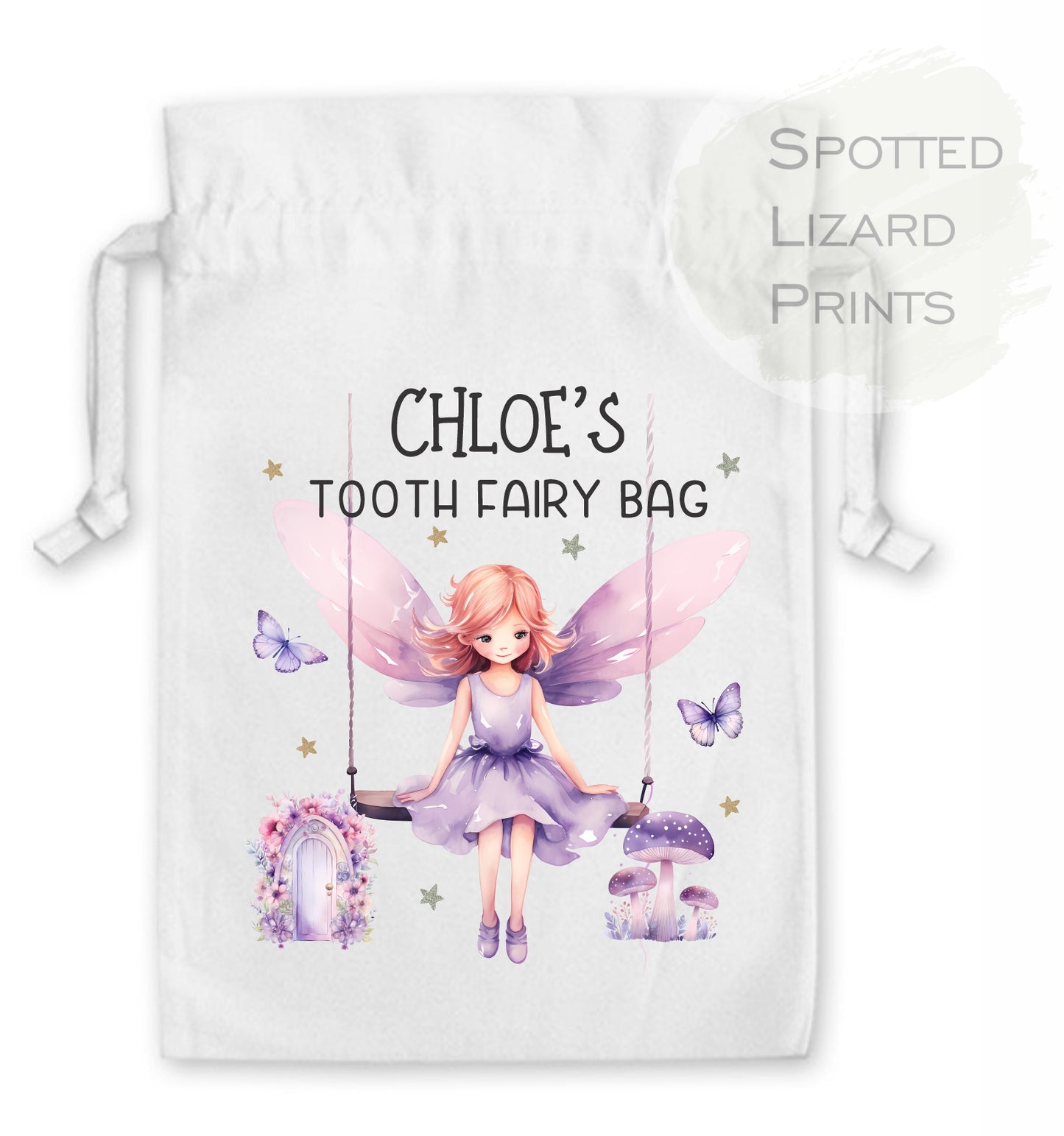 Tooth Fairy Bag personalised with a name