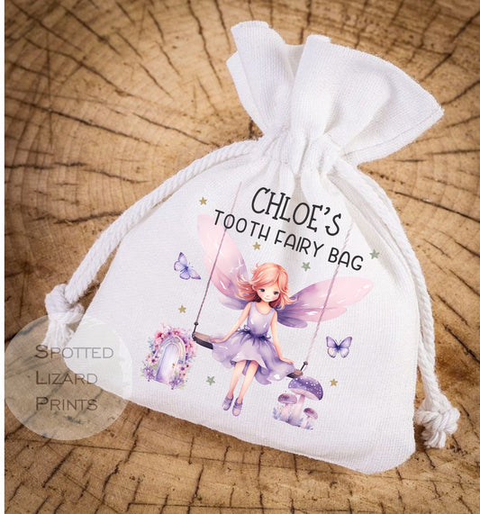 Tooth Fairy Bag personalised with a name