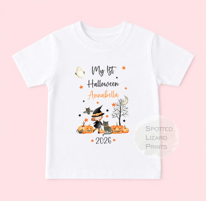 Personalised First Halloween Baby Outfit, Baby First Halloween Sleepsuit, Custom Baby Halloween Vest, Baby Halloween Costume, Baby Gift