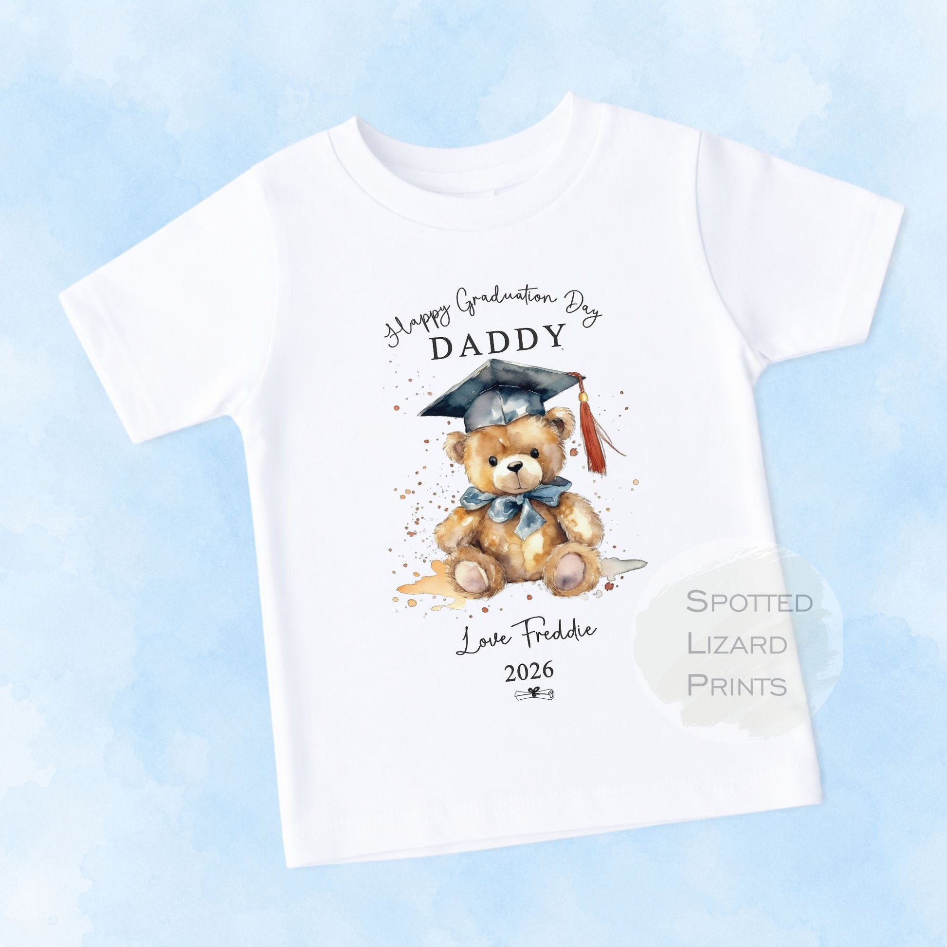Personalised Happy Graduation Daddy, Graduation Mummy, Auntie, Uncle Baby Outfit - Congratulation on your Graduation Day Babygrow | Vest