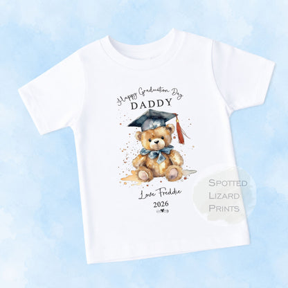 Personalised Happy Graduation Daddy, Graduation Mummy, Auntie, Uncle Baby Outfit - Congratulation on your Graduation Day Babygrow | Vest