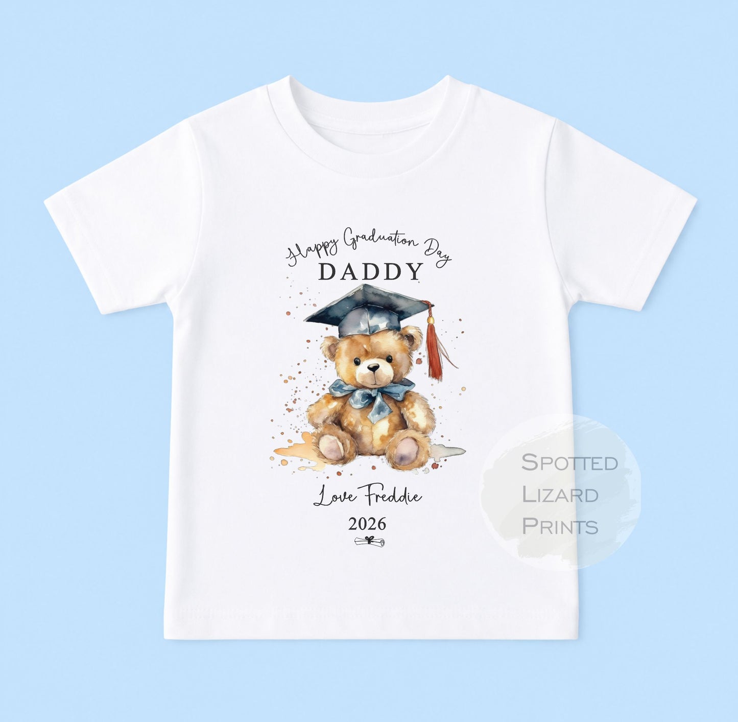 Personalised Happy Graduation Daddy, Graduation Mummy, Auntie, Uncle Baby Outfit - Congratulation on your Graduation Day Babygrow | Vest