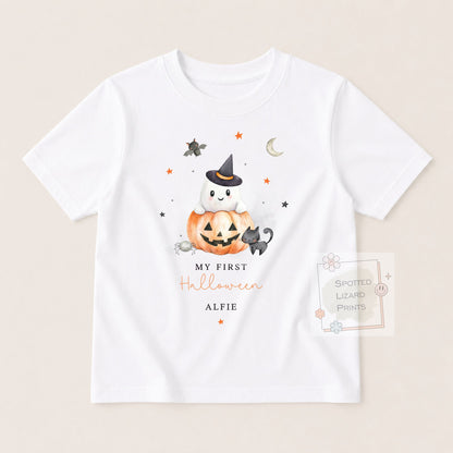 Personalised First Halloween Baby outfit | Baby Halloween Costume Gift | First Halloween Sleepsuit, Vest or T-shirt - Personalised Baby Gift
