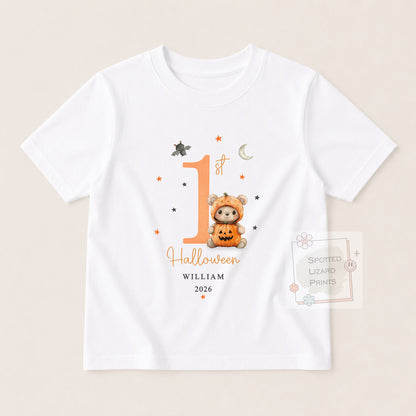 Personalised First Halloween Baby outfit | Baby Halloween Costume Gift | First Halloween Sleepsuit, Vest or T-shirt