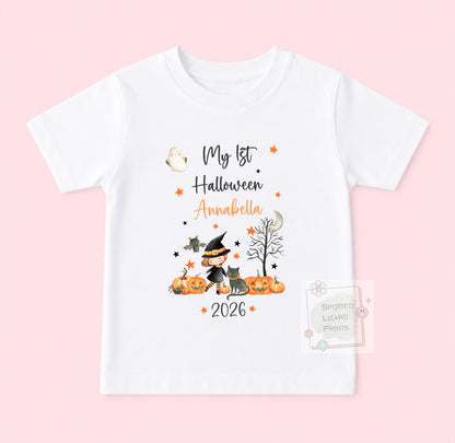 Personalised First Halloween Baby outfit | Baby Halloween Costume Gift | First Halloween Sleepsuit or Vest