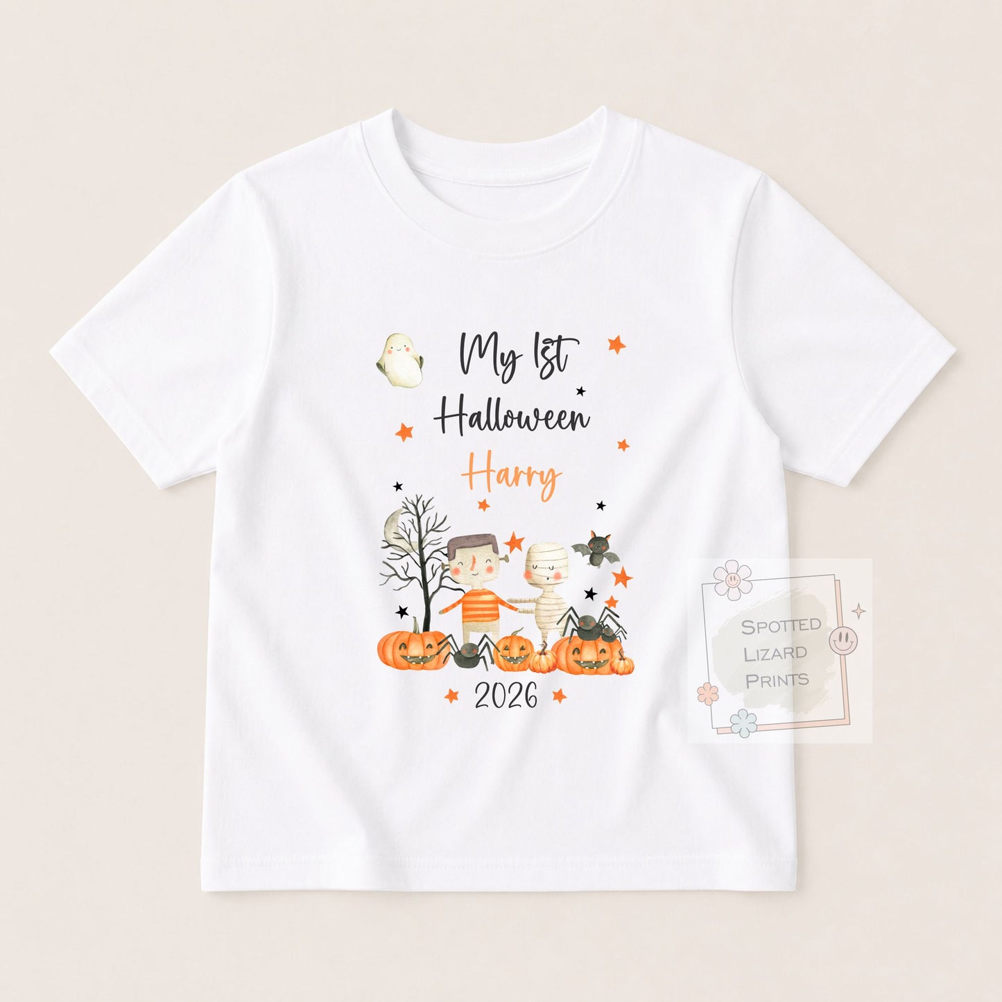 Personalised First Halloween Baby outfit | Baby Halloween Costume Gift | First Halloween Sleepsuit or Vest