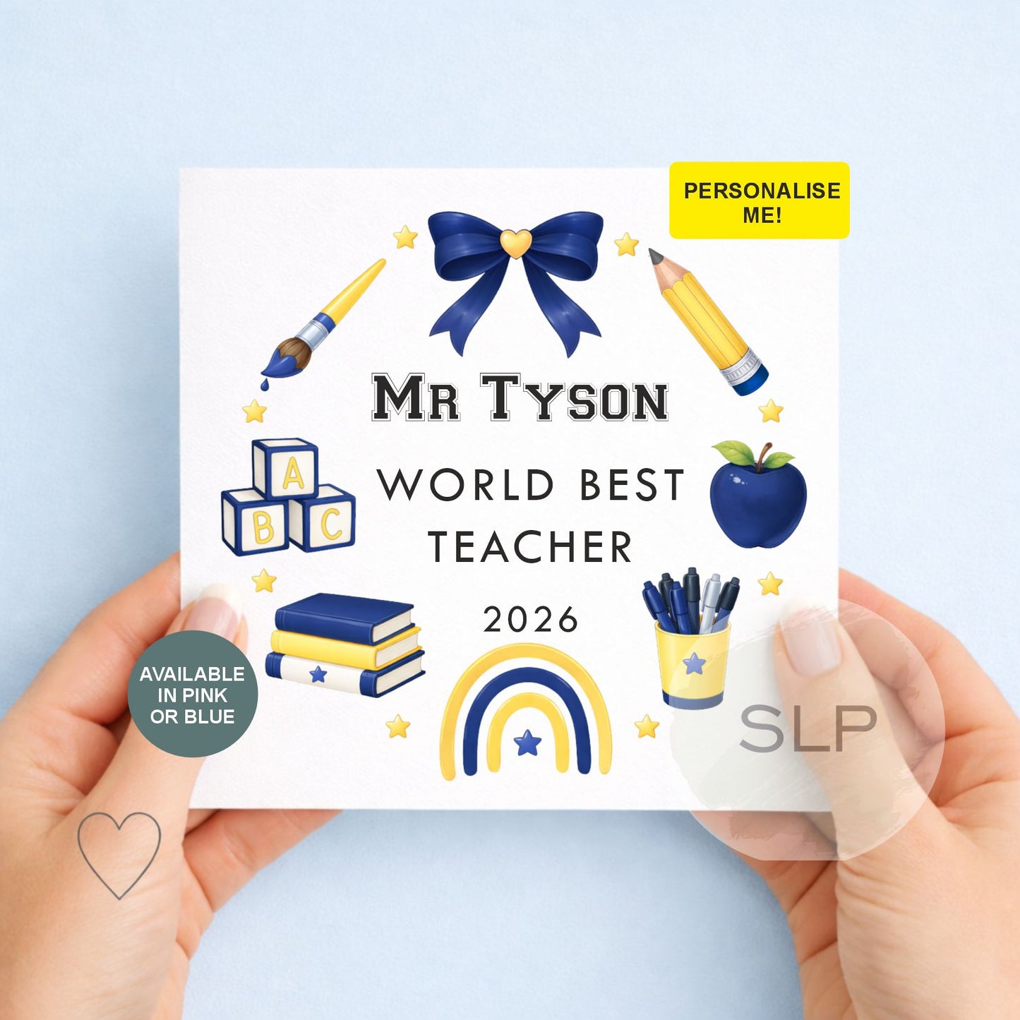 Personalised Thank You - Thank You Teacher Card, End Of School Card, Teacher Appreciation Card - Thank You Card from Student