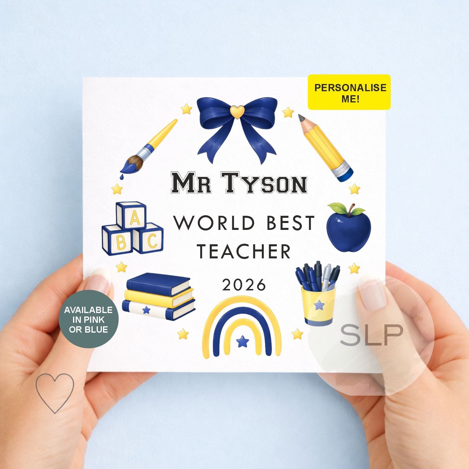 Personalised Thank You - Thank You Teacher Card, End Of School Card, Teacher Appreciation Card - Thank You Card from Student