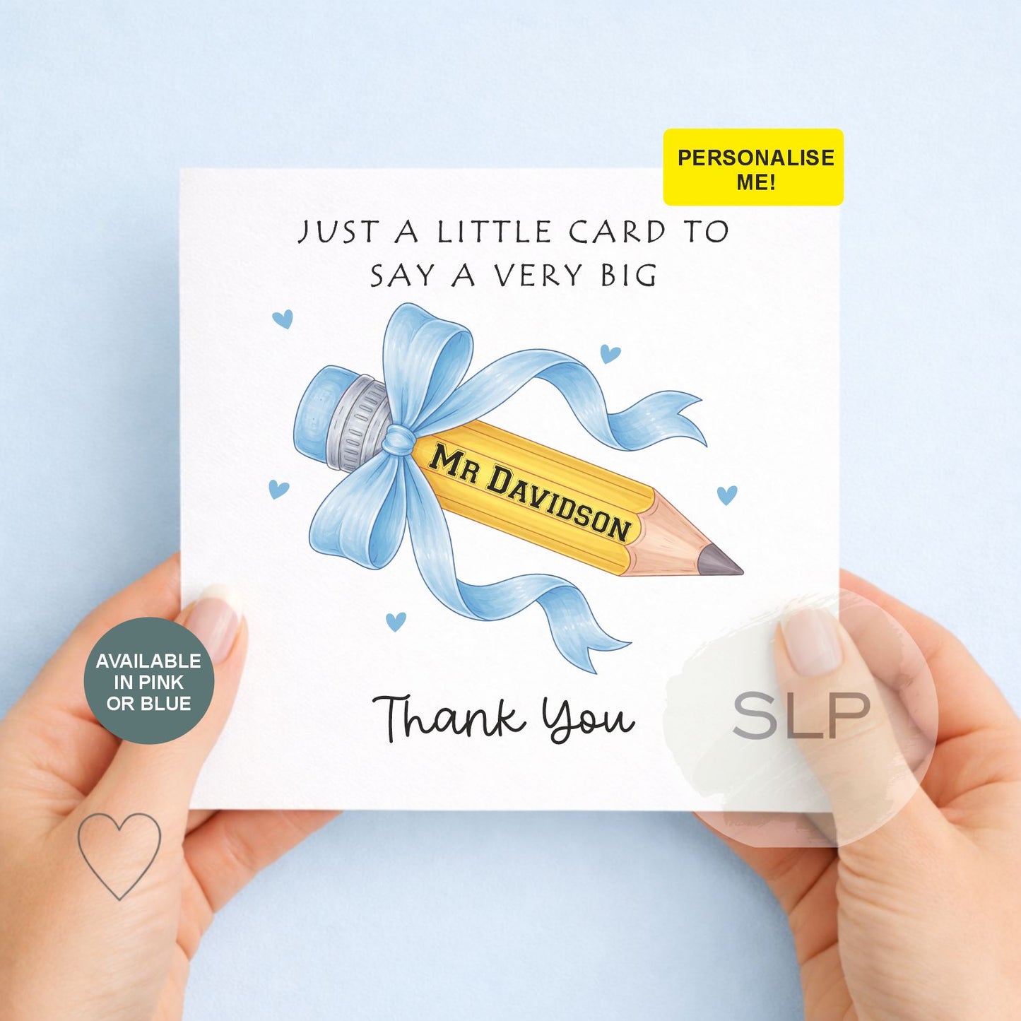 A Little Card To Day A Big Thank You - Thank You Teacher Card, End Of School Card, Teacher Appreciation Card - Thank You Card from Student