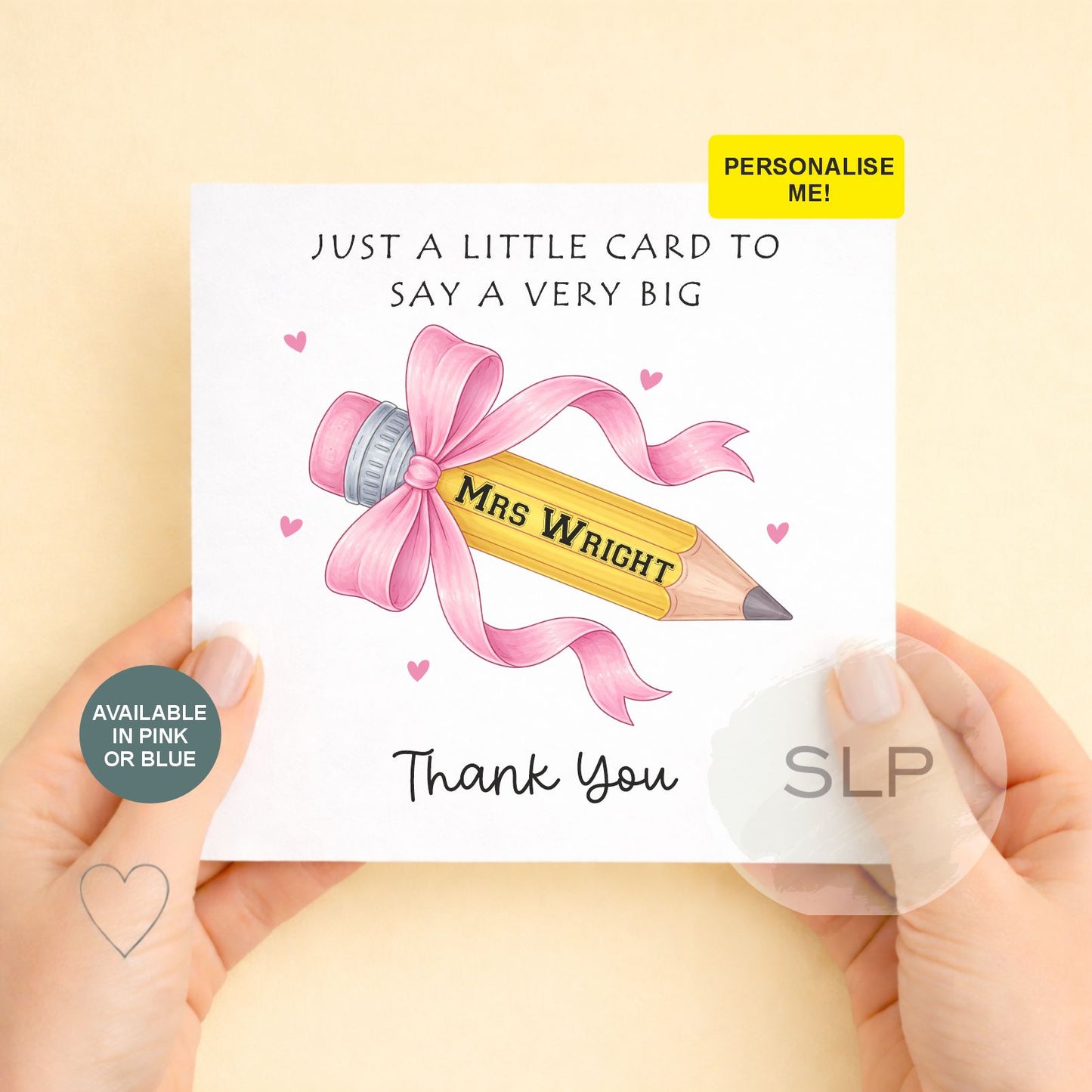A Little Card To Day A Big Thank You - Thank You Teacher Card, End Of School Card, Teacher Appreciation Card - Thank You Card from Student