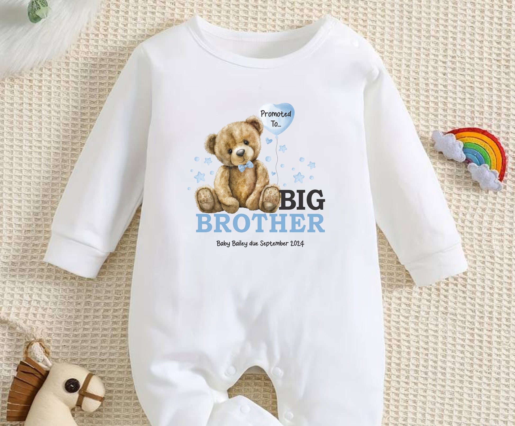 pregnancy reveal baby romper