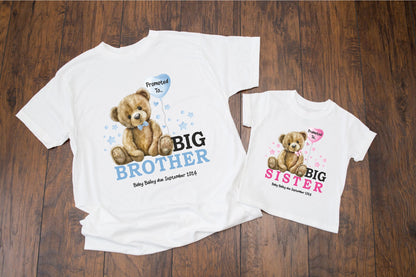 I am going to be a big brother or sister matching clothing