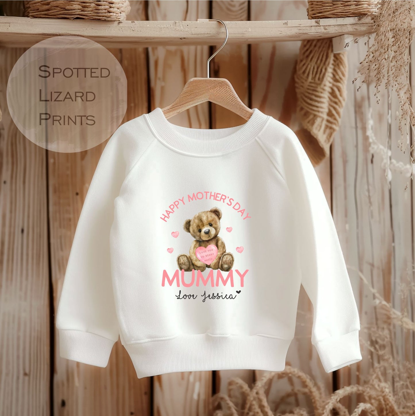 Personalised Mother's Day Kids Sweatshirt - Mother's Day Sweatshirt - I Love my Mummy Sweatshirt - Kids Matching Jumpers Sibling - Mum Gift