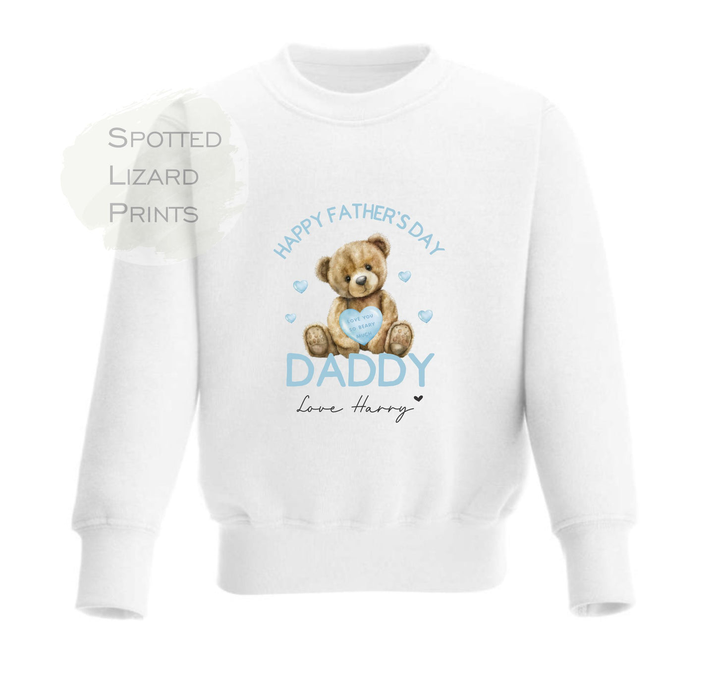 Personalised Father's Day Kids Sweatshirt - Father's Day Sweatshirt - I Love my Daddy Sweatshirt - Kids Matching Jumpers Sibling - Dad Gift