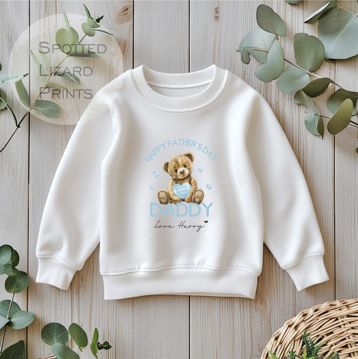 Personalised Father's Day Kids Sweatshirt - Father's Day Sweatshirt - I Love my Daddy Sweatshirt - Kids Matching Jumpers Sibling - Dad Gift