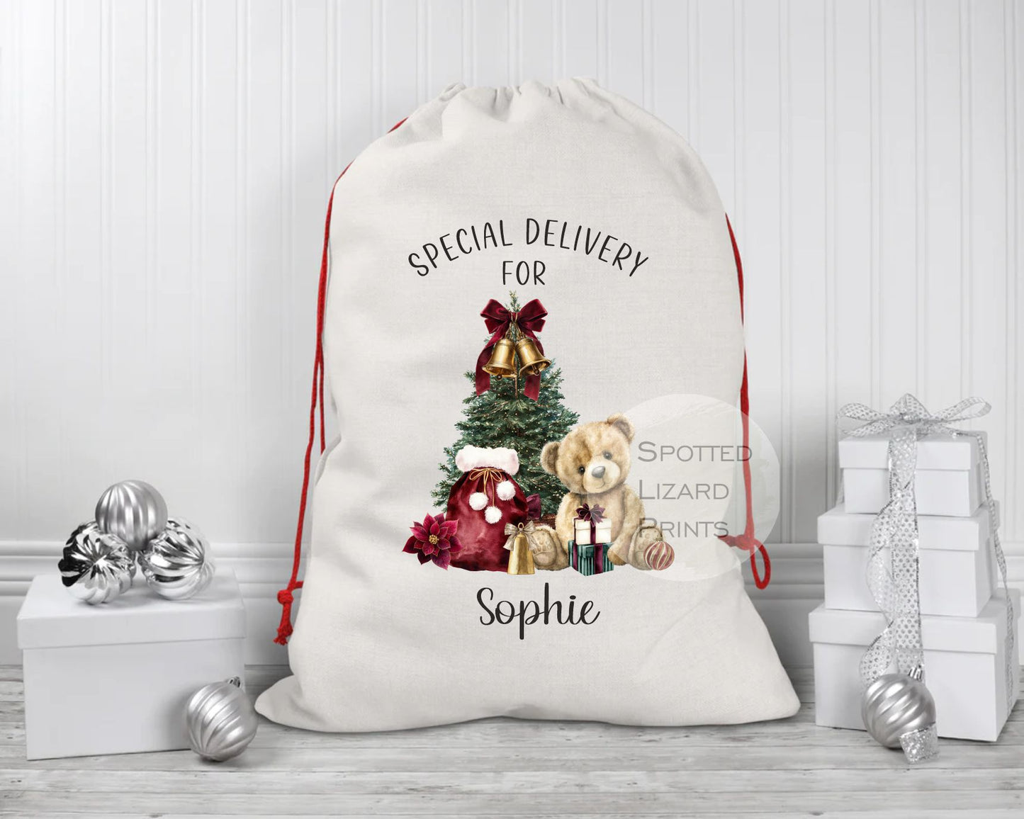 personalised Christmas eve sack