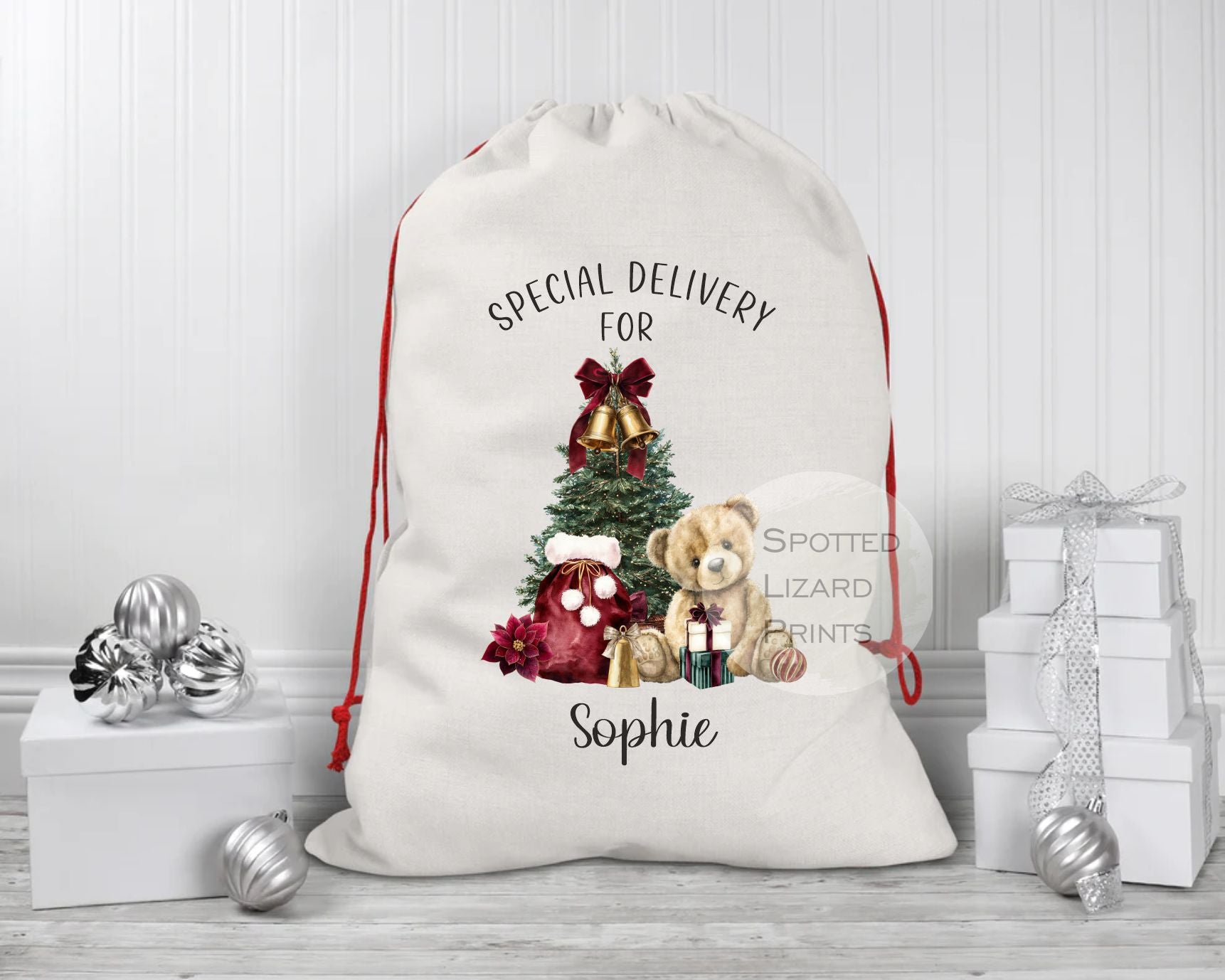 personalised Christmas eve sack