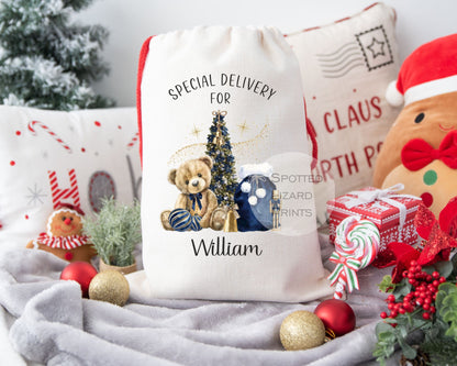 personalised Christmas eve sack