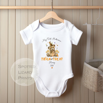 My first Halloween personalised Baby Vest