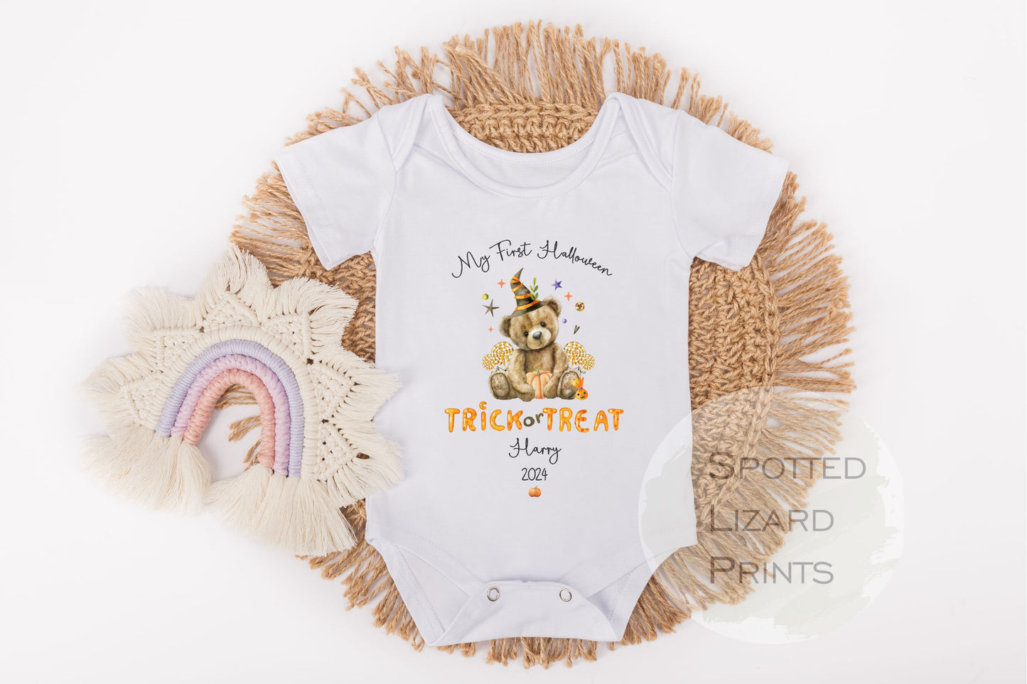 My first Halloween personalised Baby Vest