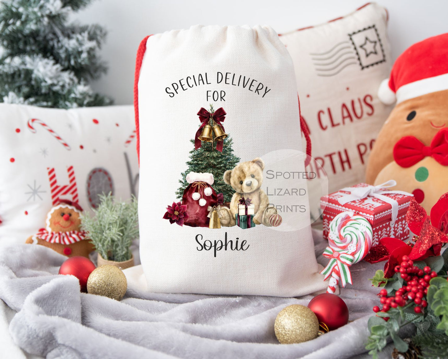 personalised Christmas eve sack