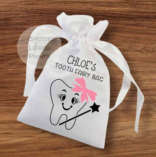 personalised tooth fairy bag - tooth fairy bags - tooth fairy bag - tooth fairy pouch - tooth fairy coins - tooth bags - fairy bag - Tooth fairy pouch