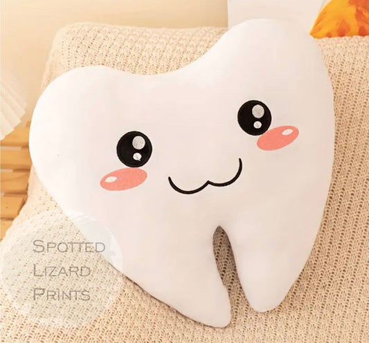 Cute Tooth Fairy Pillow, Plush Tooth Pillow, Lost tooth pillow, First Tooth, Girls and Boys Tooth Fairy |  - Squishy Tooth Pillow