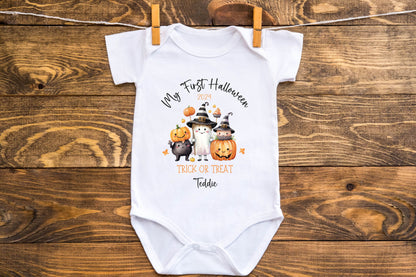 My first Halloween baby vest