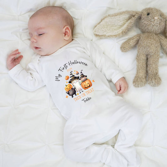 my first Halloween personalised Baby outfit